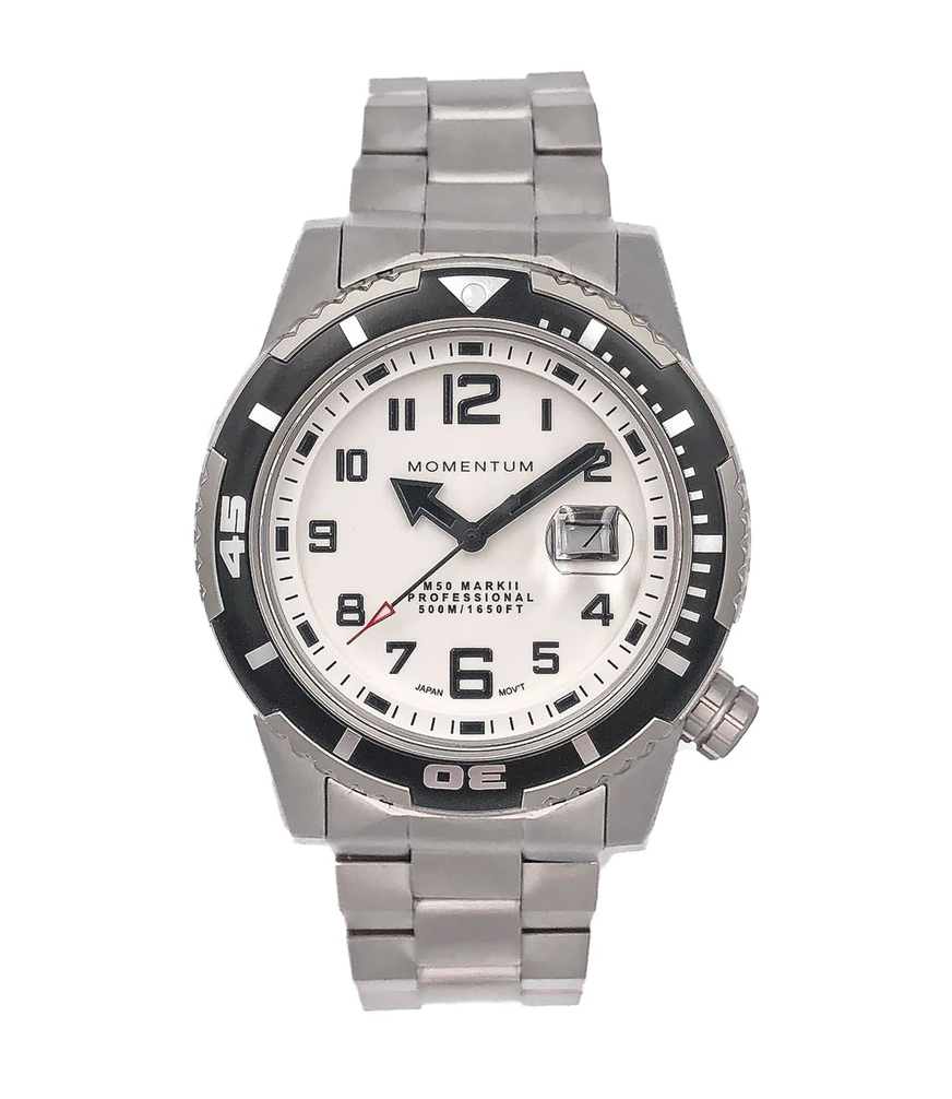Momentum M50 MARK II, SS, SAPPHIRE, LRG, LUMINOUS, STEEL BRACELET
