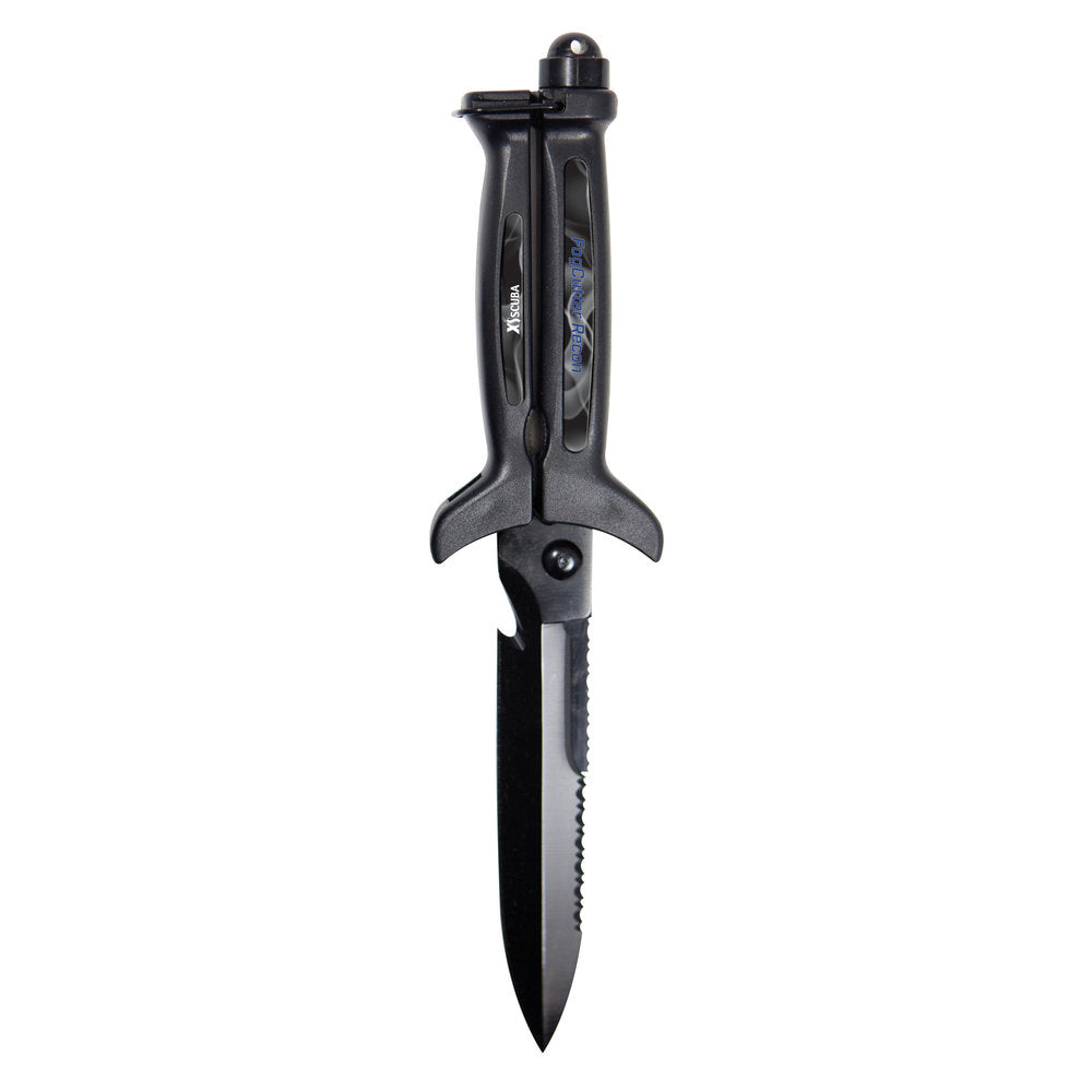 XS-Scuba Frog Cutter Recon Knife - Drop Point - Black Oxide