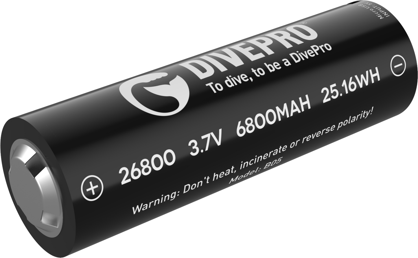 Divepro 26800 6800maH USB Rech Battery