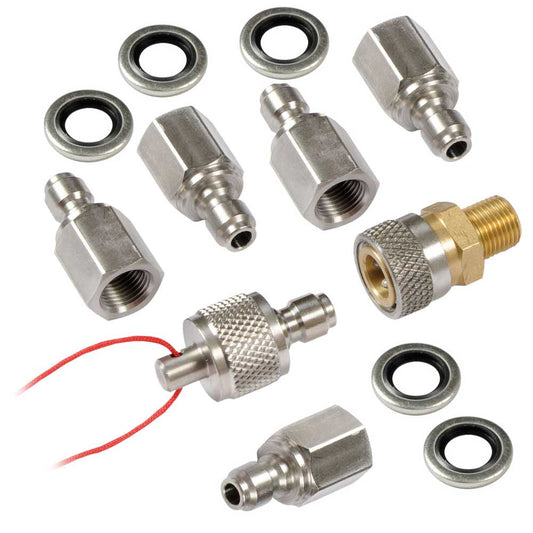 Quick Coupler Starter Kit + 3 Extra Quick Coupler Plugs.