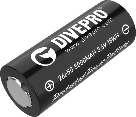 Divepro Standard 26650 5500maH battery (discharger about 3A)