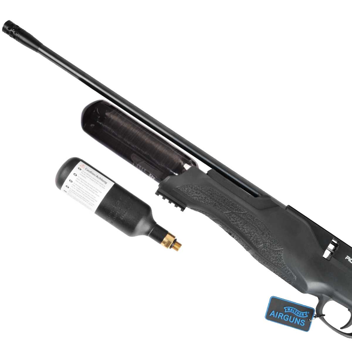Walther R8, RM8 – Extra Capacity Aluminium and Carbon Fibre Buddy Bottles – No Stock Modifications Required!