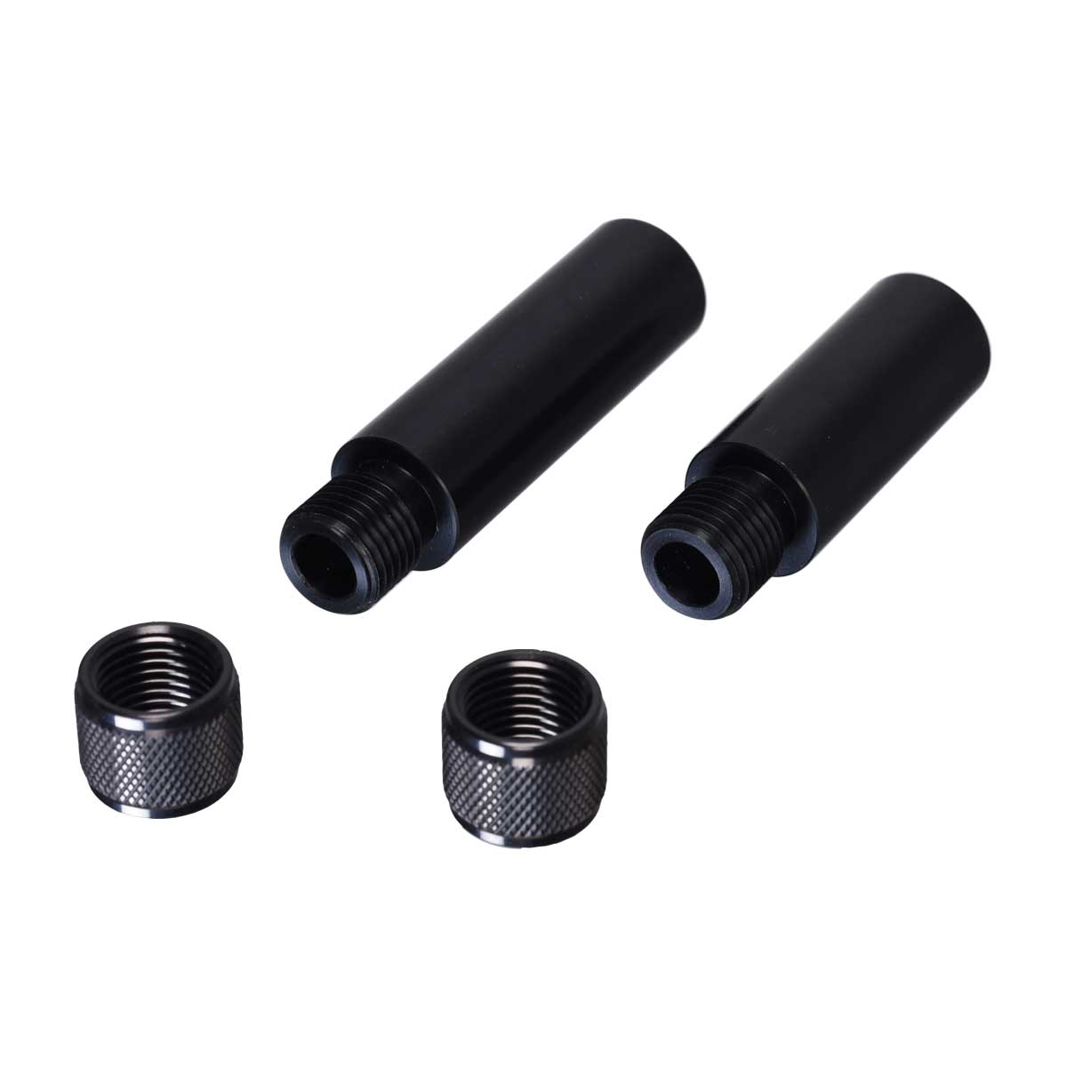 1/2″-20 UNF Male to Female Silencer/Barrel Extension 16mm Diameter 38mm or 50mm Extender