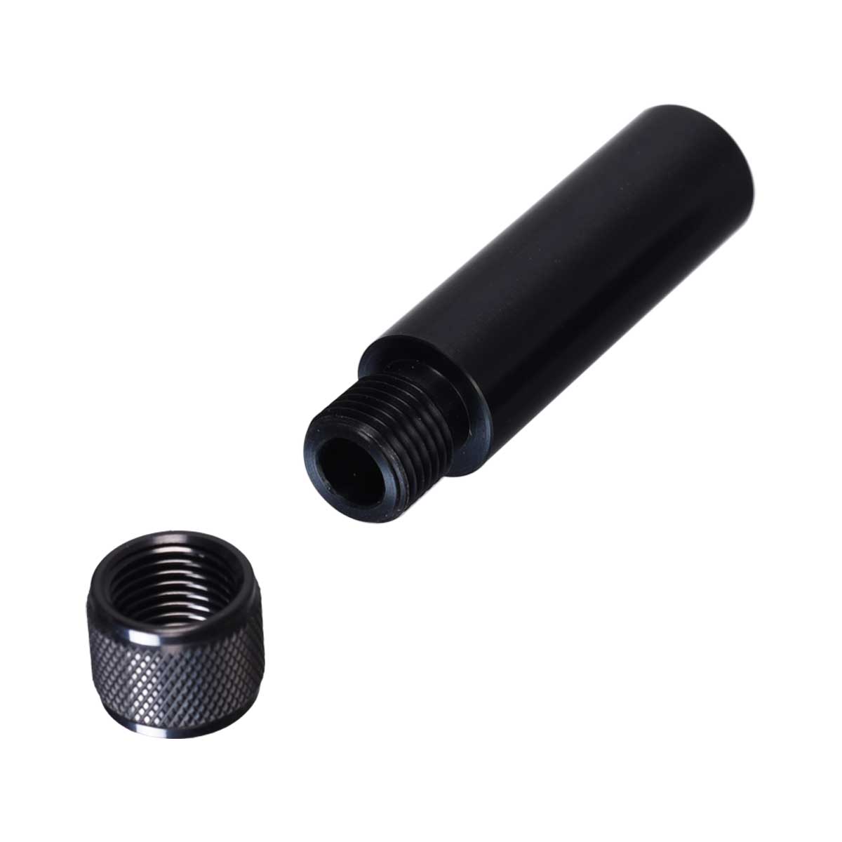 1/2″-20 UNF Male to Female Silencer/Barrel Extension 16mm Diameter 38mm or 50mm Extender
