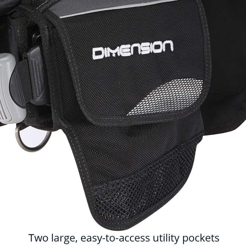 AQUALUNG BCD DIMENSION