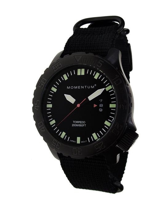 Momentum BLACK TORPEDO, BLACK ION, LRG, BLACK, BLACK WEB NATO NYLON BAND