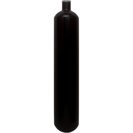 Steel ECS 3lt Steel 300 bar 100 mm diameter BLACK